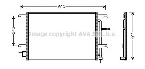 Радиатор кондиционера AVA AI5238