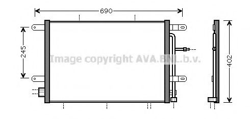 Радиатор кондиционера AVA AI5239