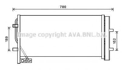 Радиатор кондиционера AVA AI5382D