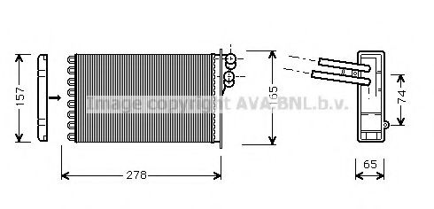 Радиатор печки AVA AI6156