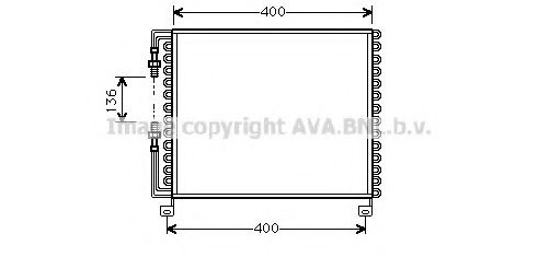 Радиатор кондиционера ava AL5059