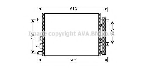 Радиатор кондиционера ava AL5109D