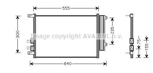 Радиатор кондиционера AVA ALA5088D
