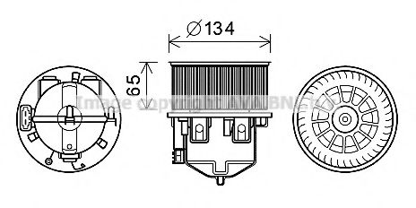 Вентилятор салона LAND ROVER LR016630