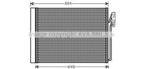 Радиатор кондиционера AVA AUA5211D