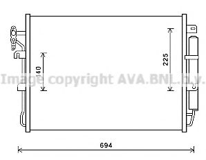 Радиатор кондиционера AVA AUA5215D