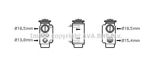 Расширительный клапан кондиционера BMW 64116981484