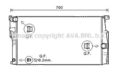 Радиатор охлаждения двигателя AVA BW2453