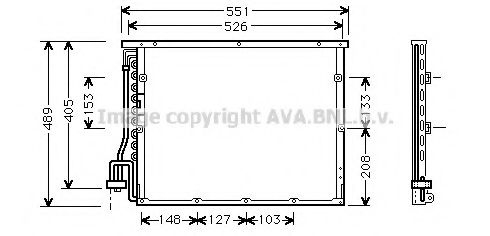 Радиатор кондиционера AVA BW5148
