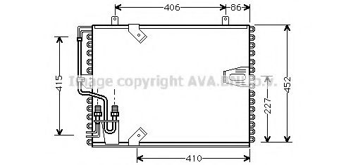 Радиатор кондиционера AVA BW5183