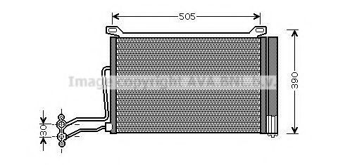 Радиатор кондиционера AVA BW5264D