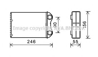 Радиатор печки AVA BW6426