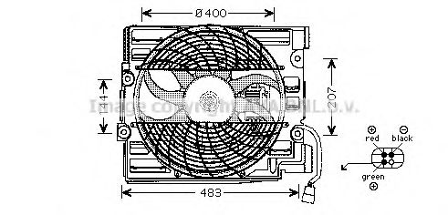 Вентилятор охлаждения двигателя AVA BW7510
