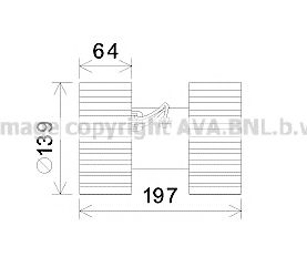 Вентилятор салона AVA BW8480