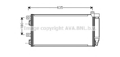 Радиатор кондиционера AVA BWA5256D