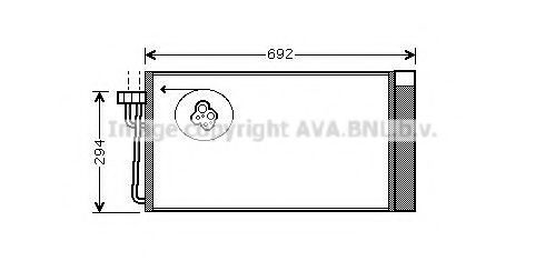 Радиатор кондиционера AVA BWA5273D