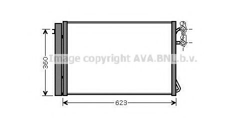 Радиатор кондиционера AVA BWA5295D