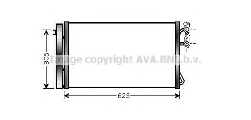 Радиатор кондиционера AVA BWA5296D