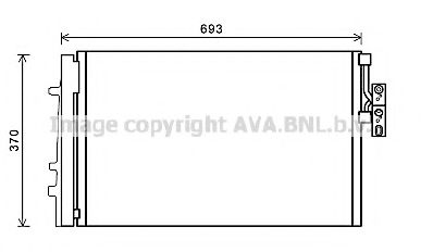 Радиатор кондиционера AVA BWA5479D
