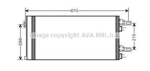 Радиатор кондиционера AVA CNA5246D