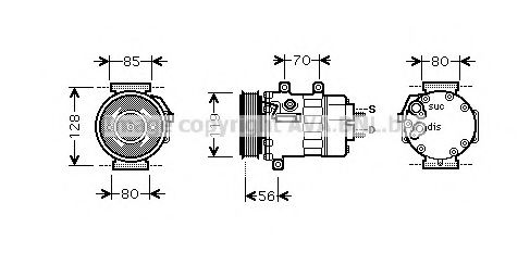 Компрессор кондиционера AVA CNK253