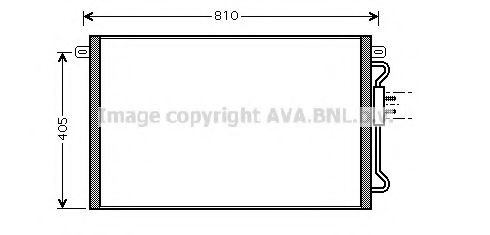 Радиатор кондиционера AVA CRA5075