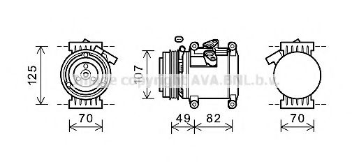 Компрессор кондиционера AVA CTK039