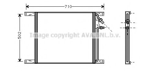 Радиатор кондиционера AVA DF5020