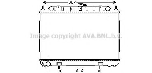 Радиатор охлаждения двигателя AVA DN2241