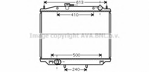Радиатор охлаждения двигателя AVA DN2265