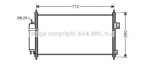 Радиатор кондиционера AVA DN5263D