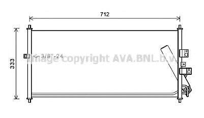 Радиатор кондиционера AVA DN5277D