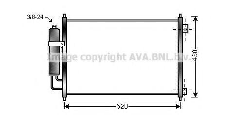 Радиатор кондиционера AVA DN5328D