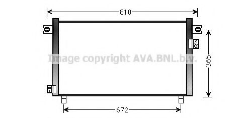 Радиатор кондиционера AVA DN5330