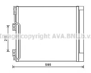 Радиатор кондиционера AVA DN5355D