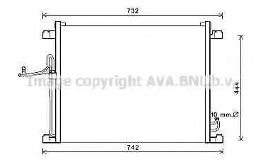 Радиатор кондиционера AVA DN5392