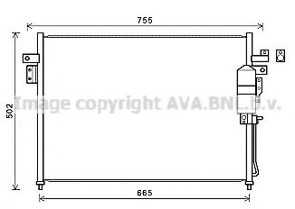 Радиатор кондиционера AVA DN5404D