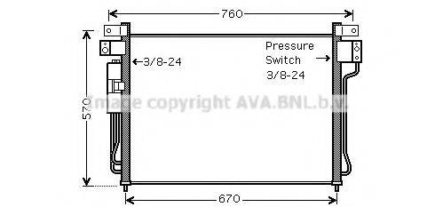 Радиатор кондиционера AVA DNA5299D