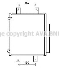 Радиатор кондиционера ava DU5075D