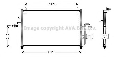 Радиатор кондиционера AVA DW5011