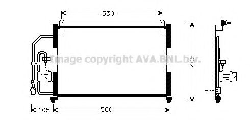 Радиатор кондиционера AVA DW5012