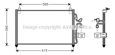 Радиатор кондиционера AVA DW5013