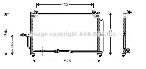 Радиатор кондиционера AVA DW5028