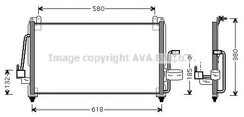 Радиатор кондиционера AVA DW5040