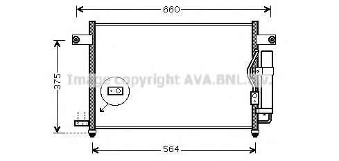 Радиатор кондиционера AVA DW5049D