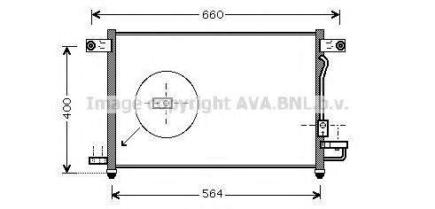 Радиатор кондиционера AVA DW5061D