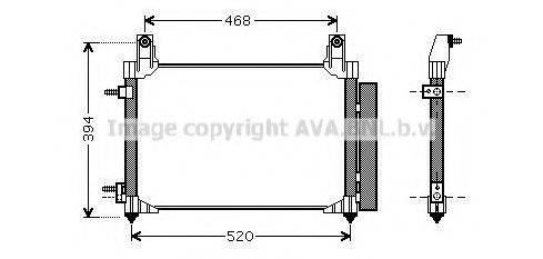 Радиатор кондиционера AVA DW5081D