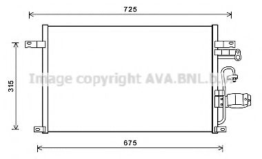 Радиатор кондиционера AVA DW5137D