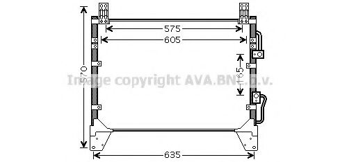 Радиатор кондиционера AVA DW5142