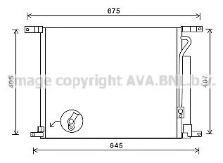 Радиатор кондиционера AVA DWA5139D
